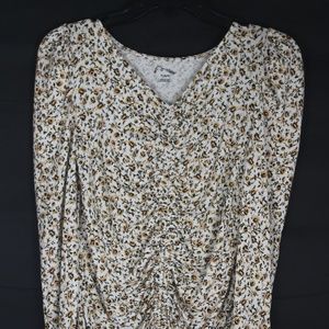 #3 Girl's XL Floral Print Long Sleeve Shirt